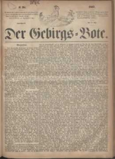 Der Gebirgsbote, 1867, nr 28