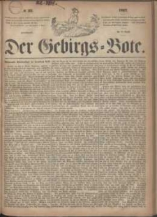 Der Gebirgsbote, 1867, nr 32