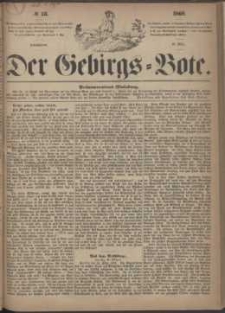 Der Gebirgsbote, 1868, nr 13