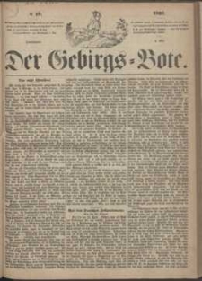 Der Gebirgsbote, 1868, nr 19