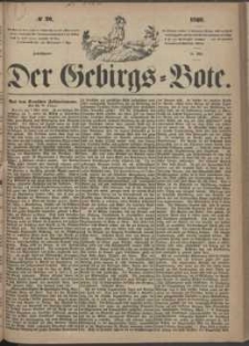 Der Gebirgsbote, 1868, nr 20