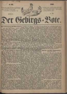 Der Gebirgsbote, 1868, nr 22
