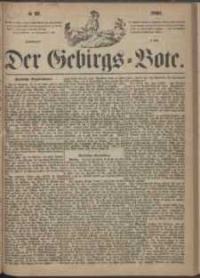 Der Gebirgsbote, 1868, nr 27
