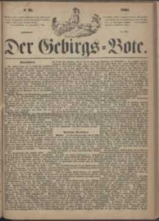 Der Gebirgsbote, 1868, nr 28
