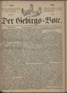 Der Gebirgsbote, 1868, nr 33