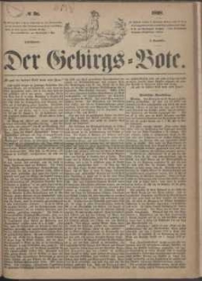 Der Gebirgsbote, 1868, nr 36