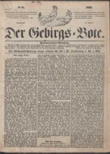 Der Gebirgsbote, 1868, nr 51