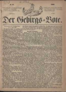 Der Gebirgsbote, 1869, nr 15