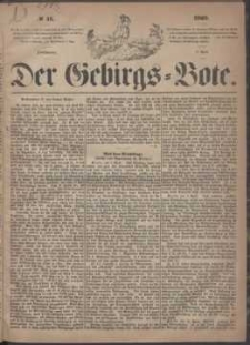 Der Gebirgsbote, 1869, nr 16