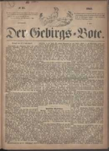 Der Gebirgsbote, 1869, nr 27