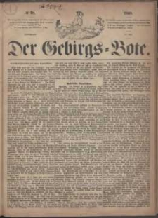Der Gebirgsbote, 1869, nr 28