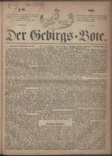 Der Gebirgsbote, 1869, nr 29