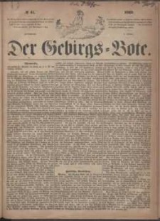 Der Gebirgsbote, 1869, nr 41