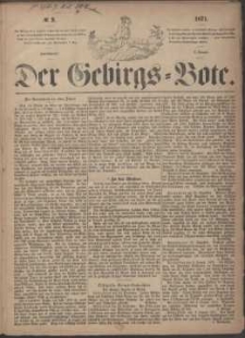 Der Gebirgsbote, 1871, nr 2