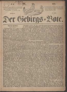 Der Gebirgsbote, 1871, nr 3