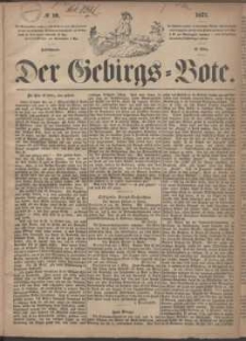 Der Gebirgsbote, 1871, nr 10