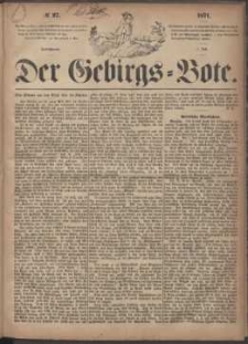Der Gebirgsbote, 1871, nr 27