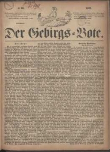 Der Gebirgsbote, 1871, nr 31