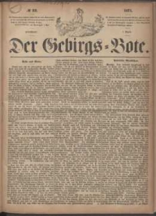 Der Gebirgsbote, 1871, nr 32