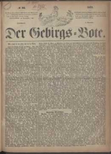 Der Gebirgsbote, 1871, nr 36