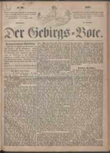 Der Gebirgsbote, 1871, nr 39