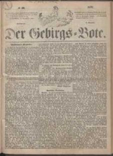Der Gebirgsbote, 1871, nr 40