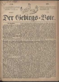 Der Gebirgsbote, 1871, nr 41