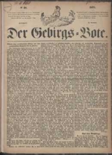 Der Gebirgsbote, 1871, nr 48