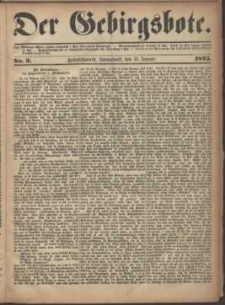 Der Gebirgsbote, 1873, nr 3