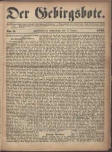 Der Gebirgsbote, 1873, nr 4