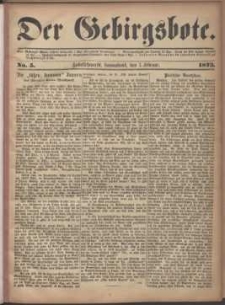 Der Gebirgsbote, 1873, nr 5