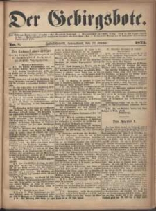 Der Gebirgsbote, 1873, nr 8