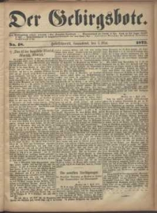 Der Gebirgsbote, 1873, nr 18