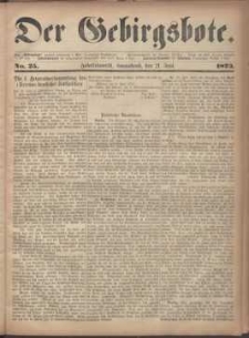 Der Gebirgsbote, 1873, nr 25