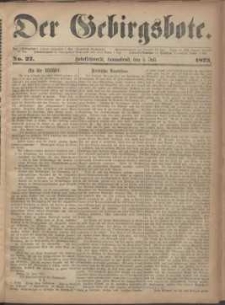 Der Gebirgsbote, 1873, nr 27