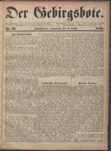 Der Gebirgsbote, 1873, nr 33