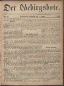 Der Gebirgsbote, 1873, nr 34
