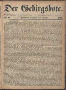Der Gebirgsbote, 1873, nr 36