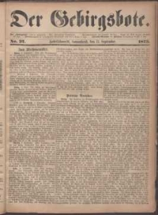 Der Gebirgsbote, 1873, nr 37