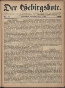 Der Gebirgsbote, 1873, nr 41