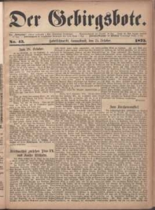 Der Gebirgsbote, 1873, nr 43