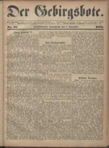Der Gebirgsbote, 1873, nr 45