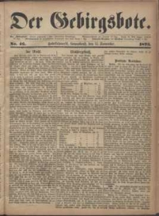 Der Gebirgsbote, 1873, nr 46