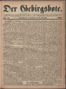 Der Gebirgsbote, 1873, nr 48