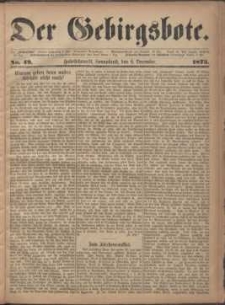 Der Gebirgsbote, 1873, nr 49