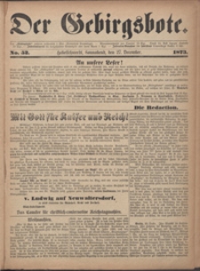 Der Gebirgsbote, 1873, nr 52