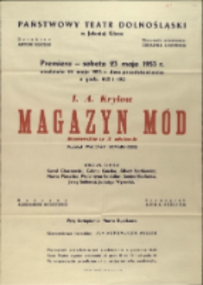Magazyn mód - afisz premierowy [Dokument życia społecznego]