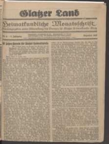 Glatzer Land, 1927, nr 6