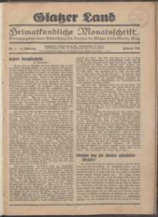 Glatzer Land, 1928, nr 1
