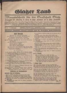 Glatzer Land, 1929, nr 6